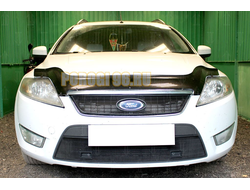 Защита радиатора Ford Mondeo IV 2007-2010 с парктроником black низ