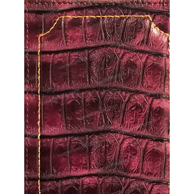 «КРОКОДИЛ» КОЖАНАЯ ОБЛОЖКА ДЛЯ АВТОДОКУМЕНТОВ В КОМПЛЕКТЕ С ЛИНЗАМИ. ЦВЕТ: БОРДОВЫЙ.