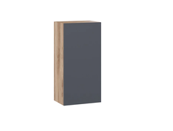 Гостиная Порто - Шкаф навесной «Порто» Яблоня Беллуно/Графит софт