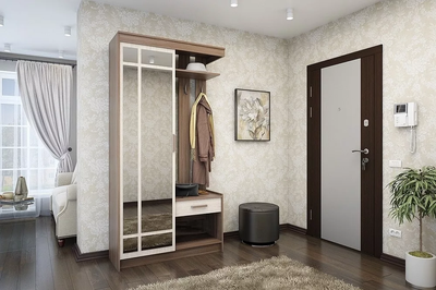 Прихожая ПАРМА Ясень Шимо светлый/Ясень Шимо темный