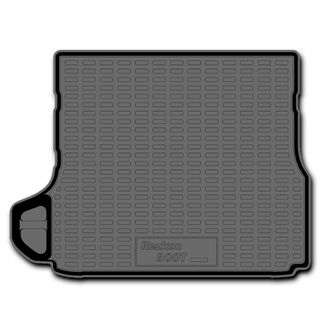 Коврик в багажник пластиковый (черный) для LADA Vesta sw ВЕРХ с карманами  (Борт 4см)