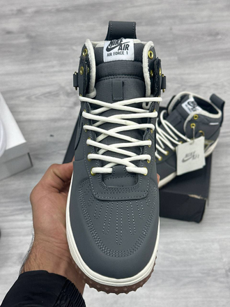 Nike Air Force 1 Duckboot Anthracite Gum Зимние