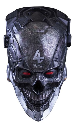 Голова (скульпт) Кибер-череп с LED-подсветкой - 1/6 GHOST FOUR (GS-001) -  Military Empire