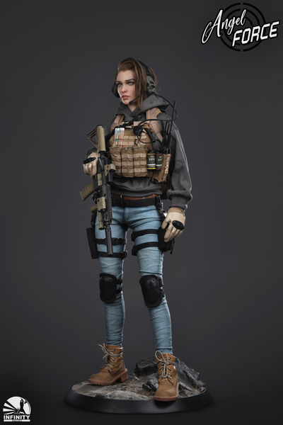 Боевая подруга Мия - Коллекционная ФИГУРКА 1/3 scale Angel Force MIA (GJKD0001) - Infinity Studio