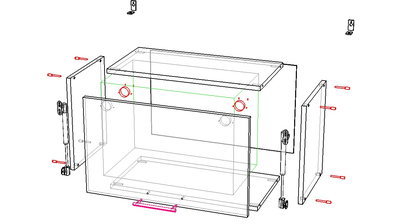 Шкаф кухонный Аляска ПГ-50 (500)