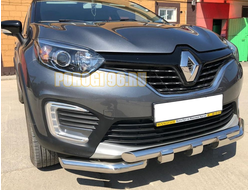 Защита переднего бампера G d60/60 для Renault Kaptur (2017-...)