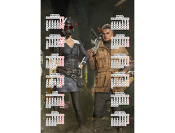 Календарь настенный PlayerUnknown’s Battlegrounds, PUBG, ПУБГ №10