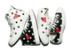 Кеды Converse Comme Des Garcons Play с сердечками фото