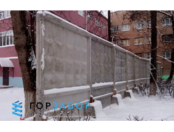 Бетонный забор с установкой купить от производителя