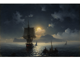 Лунная ночь на Капри, по мотивам картины Айвазовского И.К. (алмазная мозаика) mp-msm-mz-ma avmn