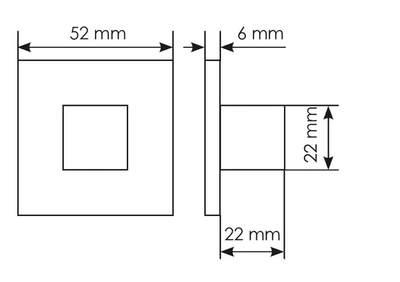 Завертка сантехническая MORELLI MH-WC-S6 SC Цвет - Матовый хром