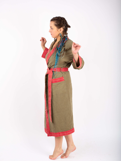 Халат для бани из крапивы "Легкий Пар"