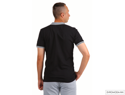 Поло мужское черное LUXOR