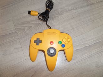 Контроллер для Nintendo N64  (Оригинал) (Желтый)