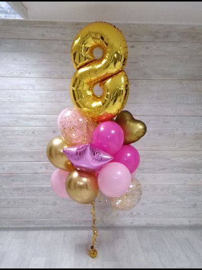 Сет "Магнолия" (14 шариков + 1 цифра)