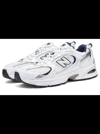 New Balance 530 Белые с серым спортивные