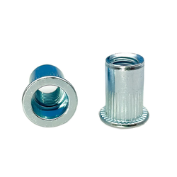 Резьбовая заклепка со шляпкой М8х11х18 (белый цинк)