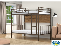 Двухъярусная кровать Валенсия 120 Коричневый полка дуб крафт табак