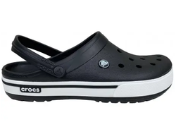 Black new arrivals white crocs