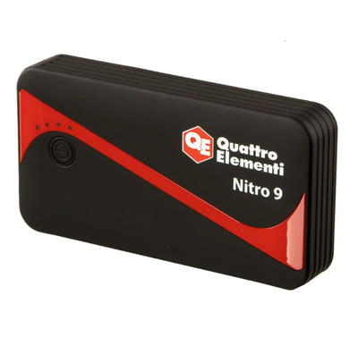Пусковое устройство QUATTRO ELEMENTI Nitro 9  (12В, 9000мАч, 450А,, USB, LCD-фонарь)