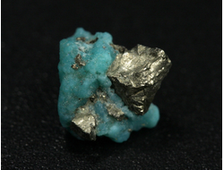 Бирюза с пиритом, США, Аризона (8*8*6 мм, 0,3 г) №36336
