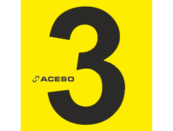 Тактильные номера для маркировки этажей и площадок, тактильные цифры с контрастной подложкой (желтая