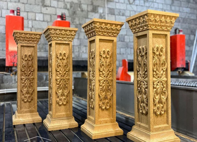 Тумба с узорами резная