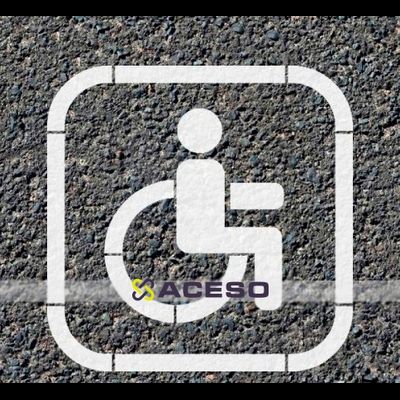 Трафарет для нанесения разметки "Инвалид", М1