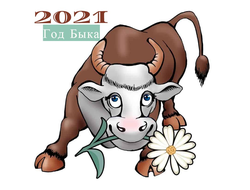 Новогодняя атрибутика на 2021 год, год Быка