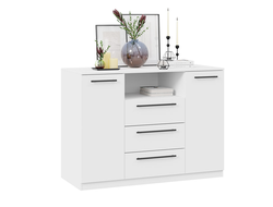 Спальня АГАТА - Комод комбинированный Белый