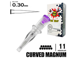 11CM/0,30 mm - RM/Curved Magnum "BIG-WASP" (Matte Transparent)