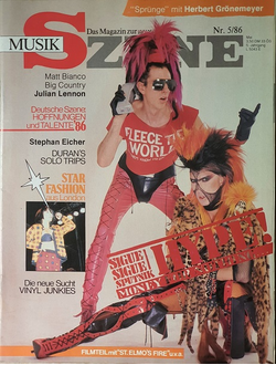 Music Szene Magazine May 1986 Sigue Sigue Sputnik, Иностранные музыкальные журналы, Intpressshop