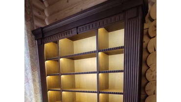 Книжный шкаф (Массив, шпон Ясеня). Челябинская область