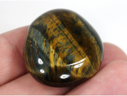 Тигрово-соколиный глаз, полировка плоская, ЮАР (30*26*10 мм, 15 г) №35698