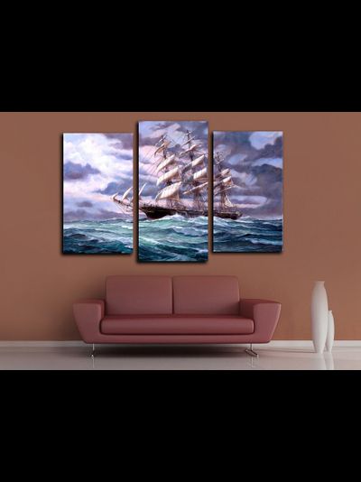 Модульная картина "Море волнуется"