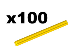 Technic, Axle  7L, Yellow (44294 / 6130009)