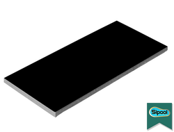 Плитка керамическая Aquaviva черная, 240х115х9 мм