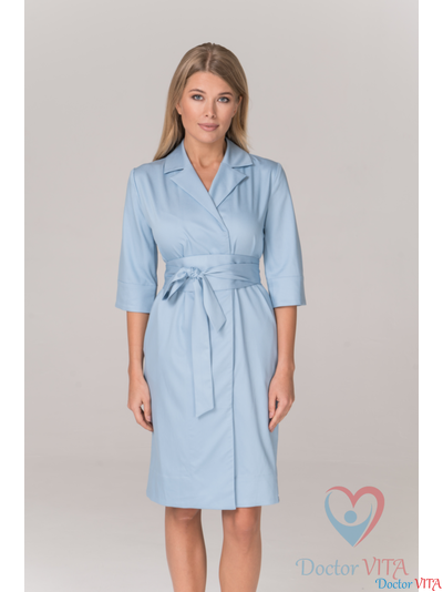 ПЛАТЬЕ медицинское Dr.Super "Spring" голубое