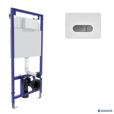 Инсталляция VISAM SLIM 525 для подвесного унитаза (D6 Белая/Хром)