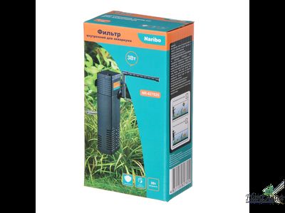 Фильтр внутренний Naribo 3Вт, 300л/ч, h.max 0,5м, для аквариума 15-30л