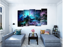 Модульная картина "Цветные облака"