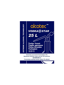 Спиртовые дрожжи Alcotec VodkaStar Turbo, 66 г