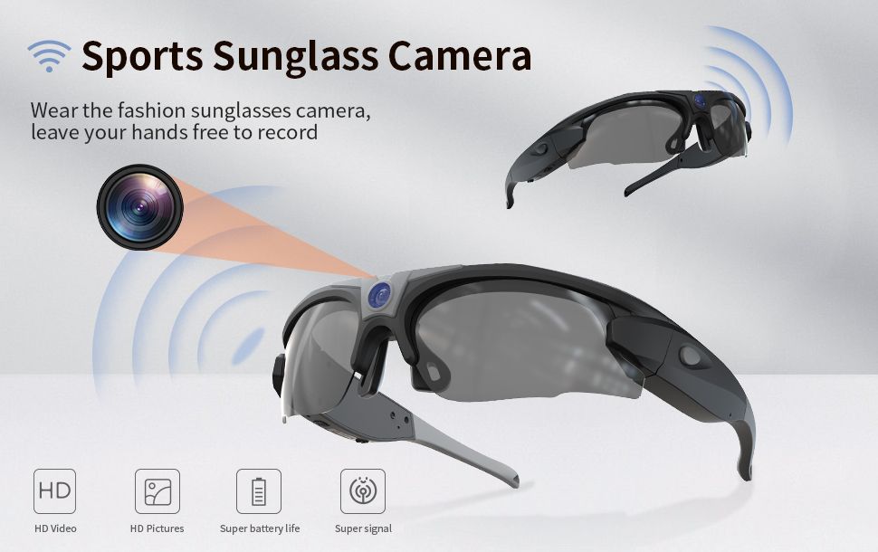 Солнцезащитные очки с Wi-Fi IP-камерой DP-LANJIE