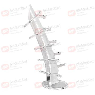 HG5S Стойка для очков и оправ настольная на 5 мест, без замков, белая