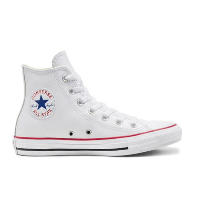 Кеды кожаные Chuck Taylor All Star Leather белые высокие