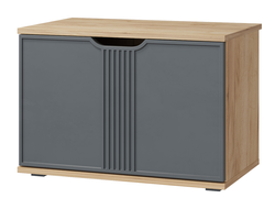 Прихожая ЭМИЛИЯ - Тумба ЭЛ-4 Дуб Крафт золотой/Графит