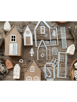 Набор ножей для вырубки "Дверь полуоткрыта"