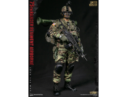 Американский десантник с пулеметом (лимитированная версия) - КОЛЛЕКЦИОННАЯ ФИГУРКА 1/6 75th RANGER REGIMENT AIRBORNE SAW GUNNER LIMITED VER (78094F) - DAMTOYS