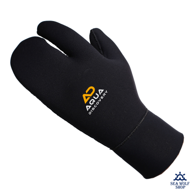 Рукавицы неопреновые 7мм AquaDiscovery 3х-палые "Classic" н/н р.M