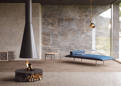 Wood-X, 20х120 см, керамогранит, Орех Тауп Матовый R10A Ректификат (9 мм), K949584R